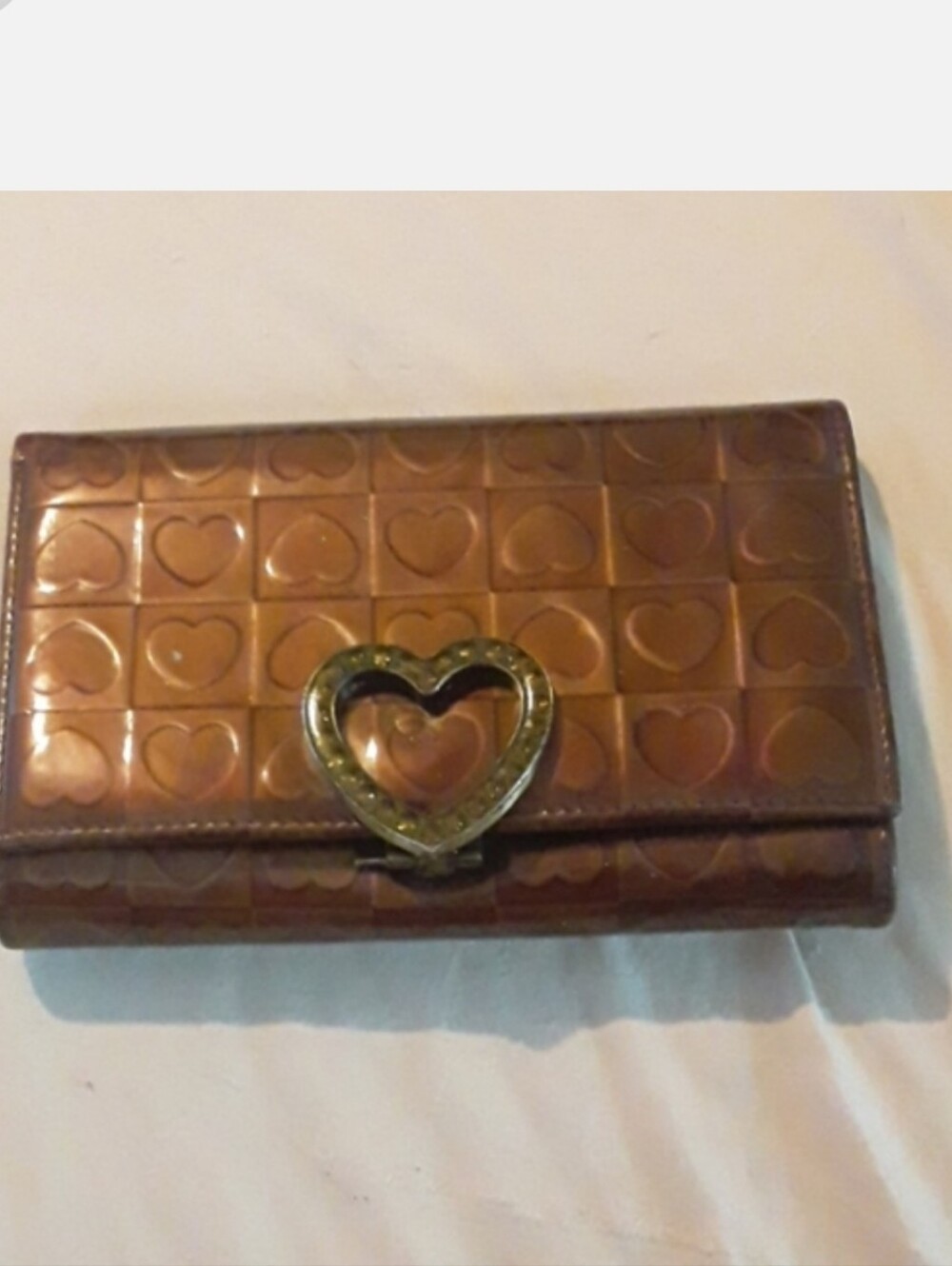 Lovcat [Paris]  heart embossed wallet
